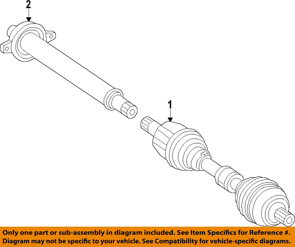MERCEDES OEM 20-22 GLB250 Front Suspension Drive Axles-Axle