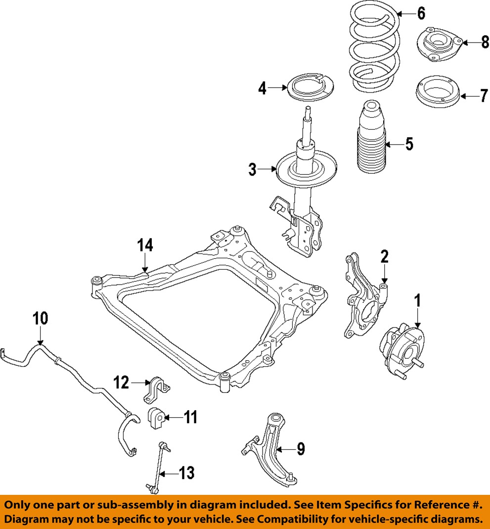 NISSAN OEM 14-18 Rogue Front Suspension-Strut Mount 543204BA0C
