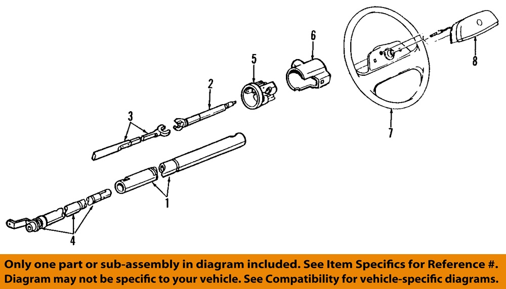 GM OEM Steering Column-Intermediate Shaft 7841340 | eBay