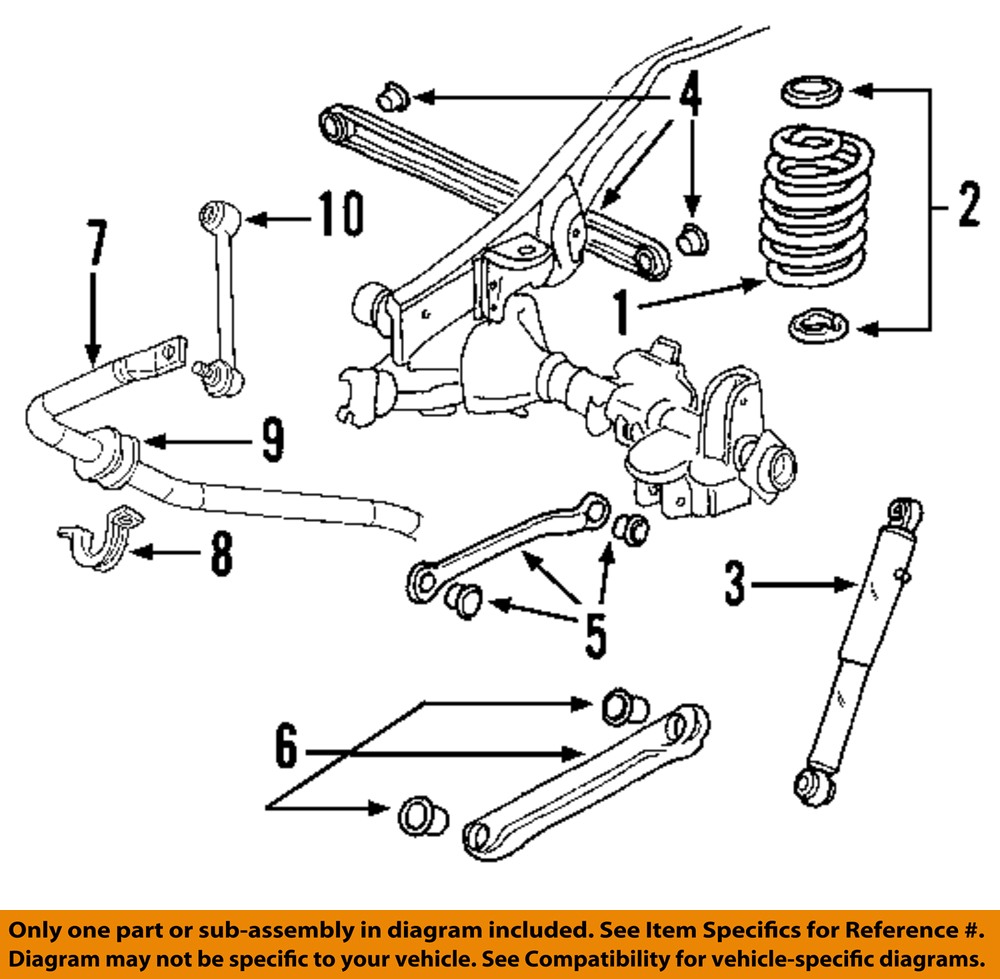 Gm Oem Stabilizer Sway Bar Rear Link 15257472 Ebay