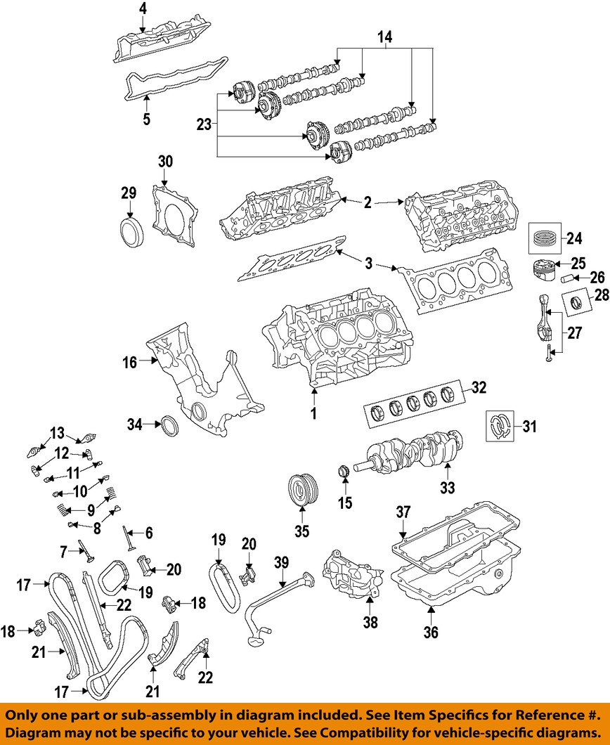 FORD OEM 2018 F-150 5.0L-V8 Valve Timing Covers-Valve Cover Seal ...