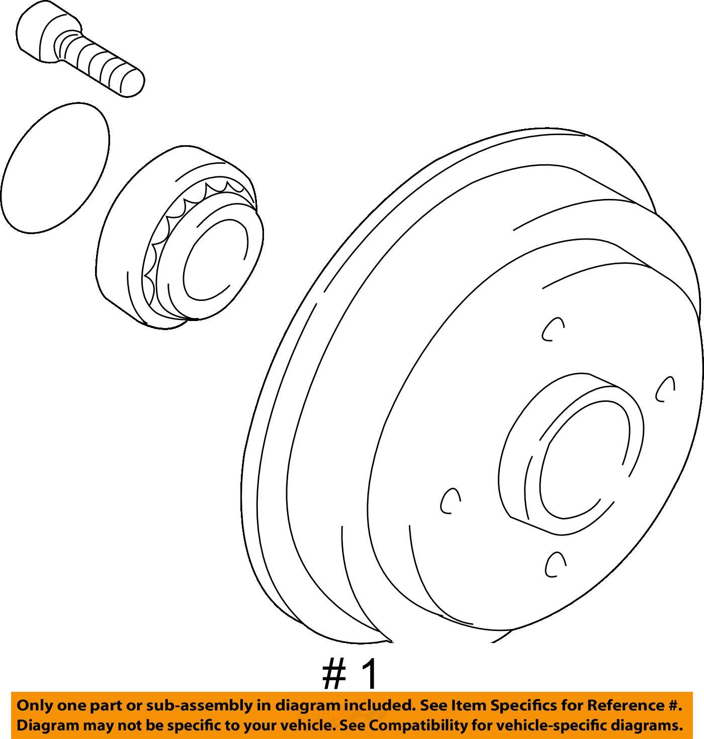 Ford focus rear drum assembly #9