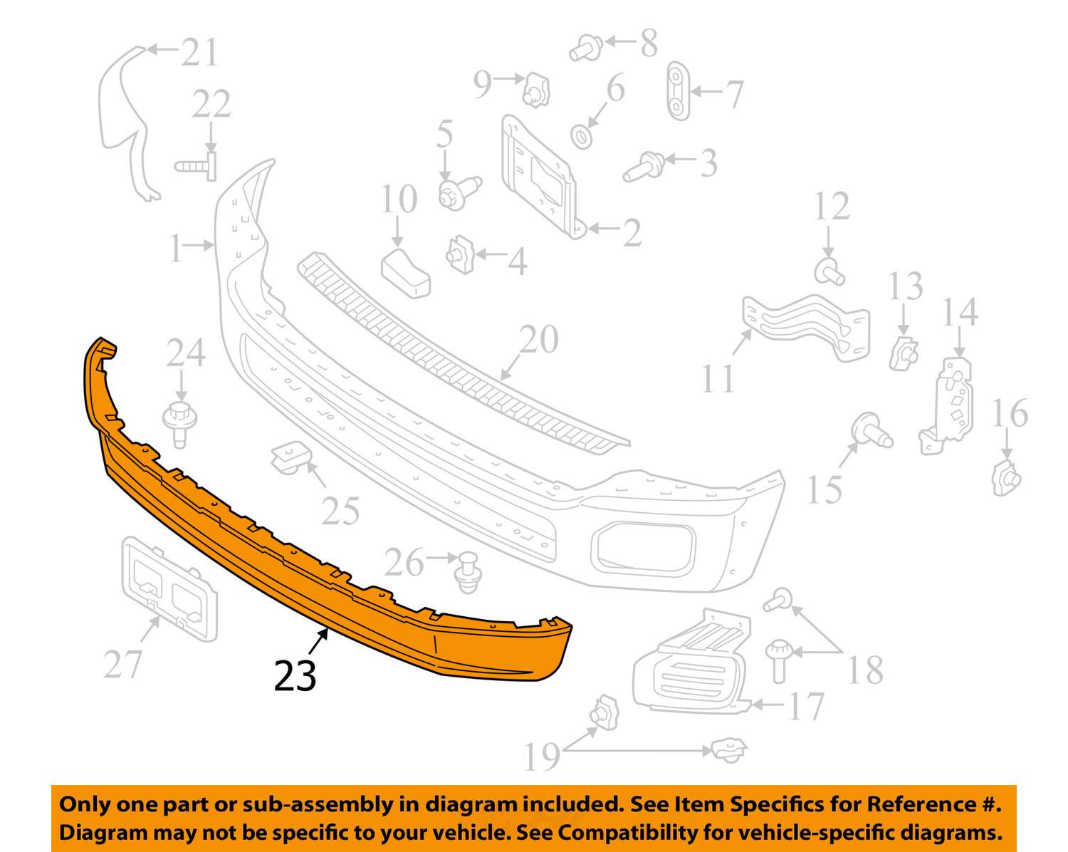 2011 Ford f250 front bumper valance #5