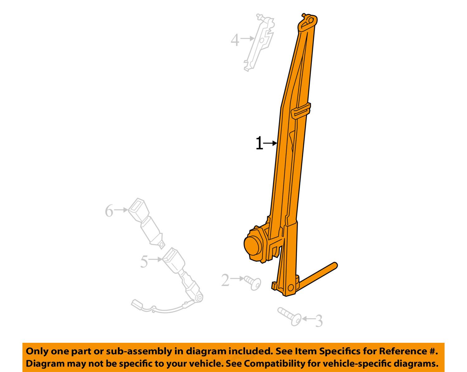 Ford escape seat belt part #10