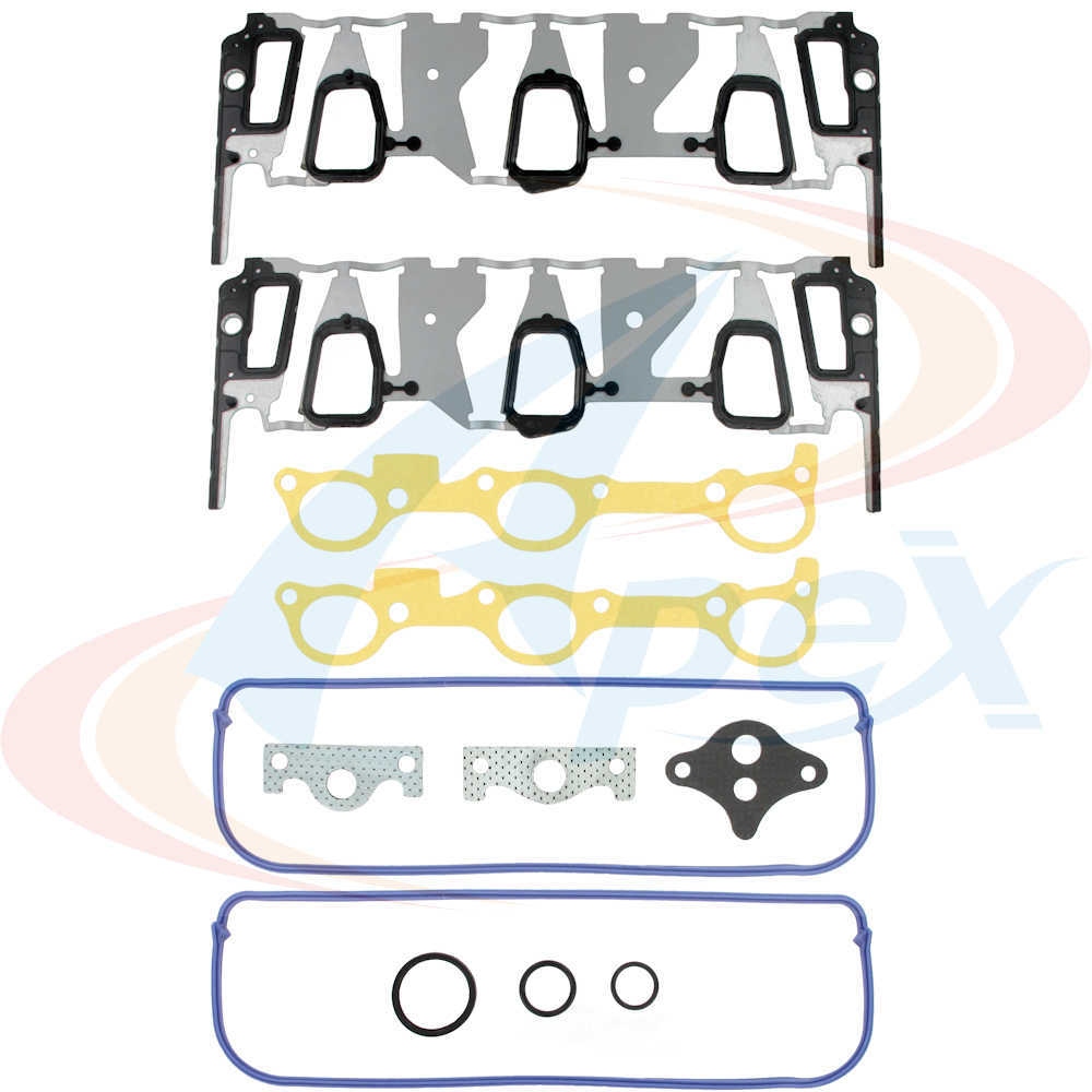 APEX AUTOMOBILE PARTS - Engine Intake Manifold Gasket Set (Lower and Upper) - ABO AMS3512P
