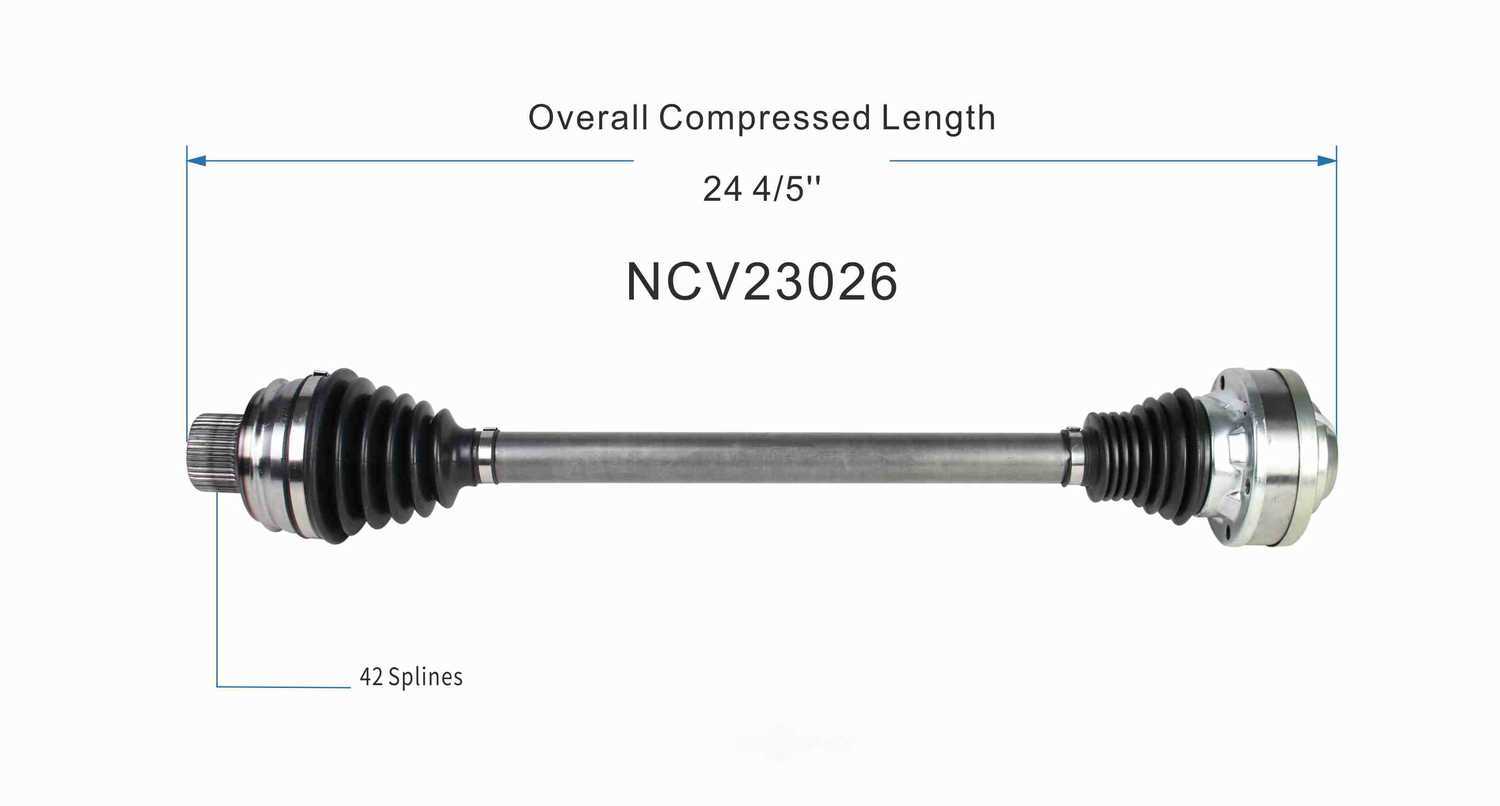 GSP NORTH AMERICA INC. - New CV Axle - AD8 - ncv23026