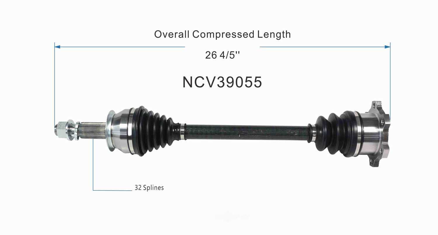 GSP NORTH AMERICA INC. - GSP CV Axle - AD8 - ncv39055