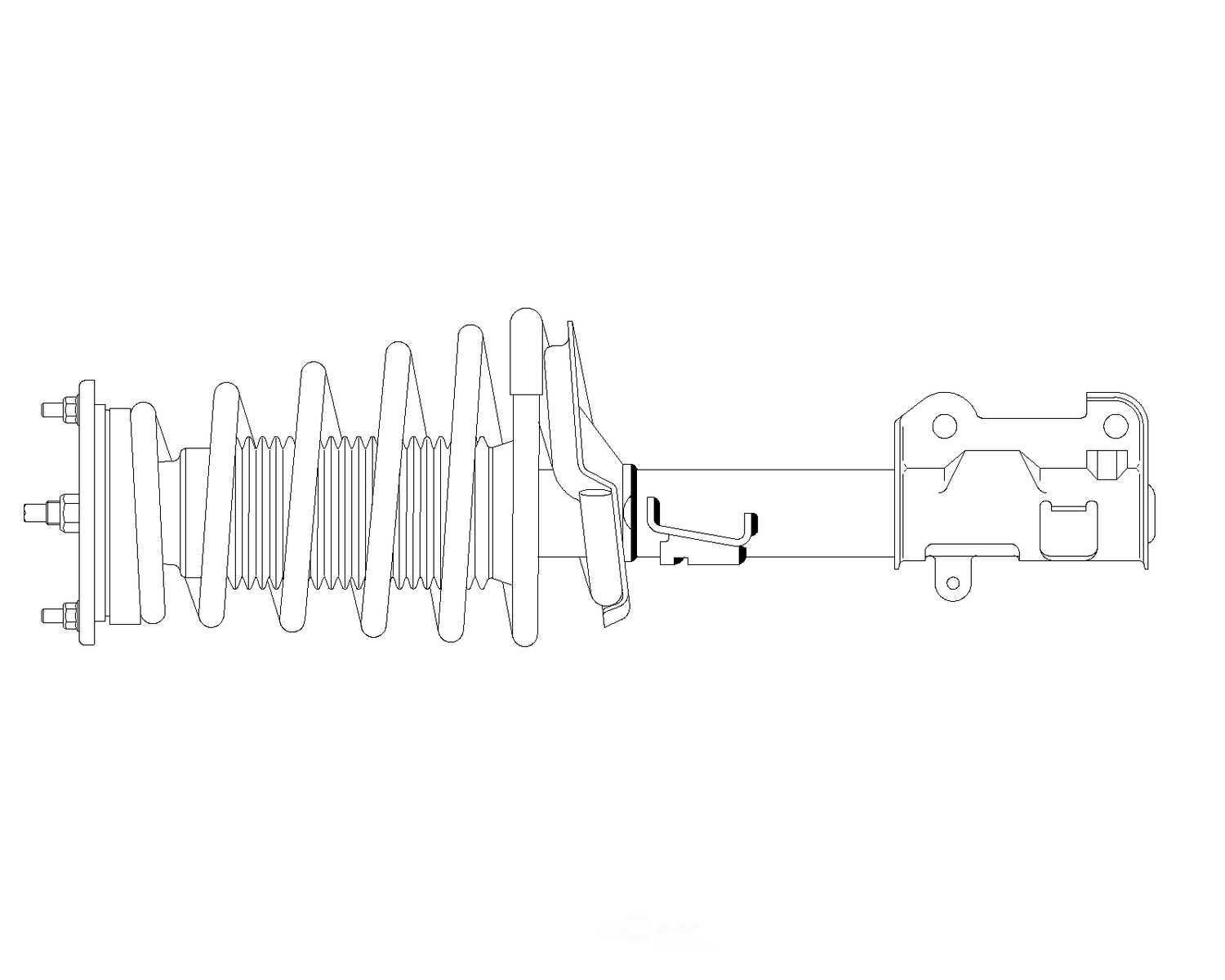 GSP NORTH AMERICA INC. - Suspension Strut and Coil Spring Assembly - AD8 - 813066