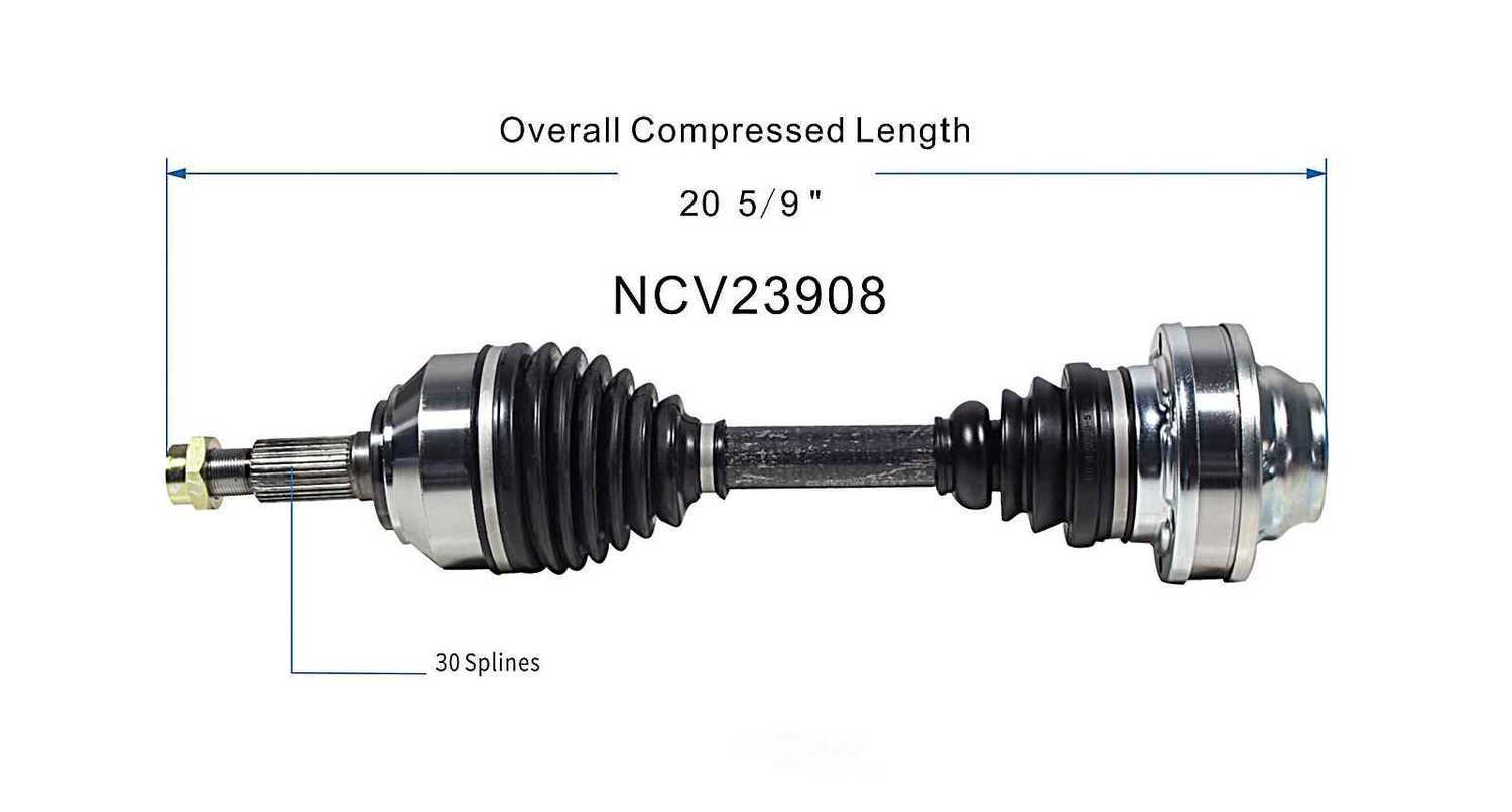 GSP NORTH AMERICA INC. - New CV Axle - AD8 - ncv23908