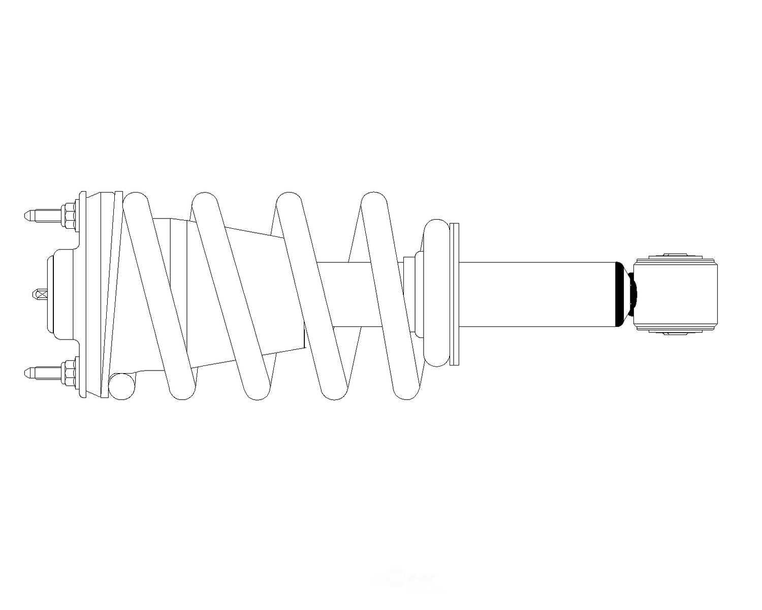 GSP NORTH AMERICA INC. - Suspension Strut and Coil Spring Assembly - AD8 - 813006