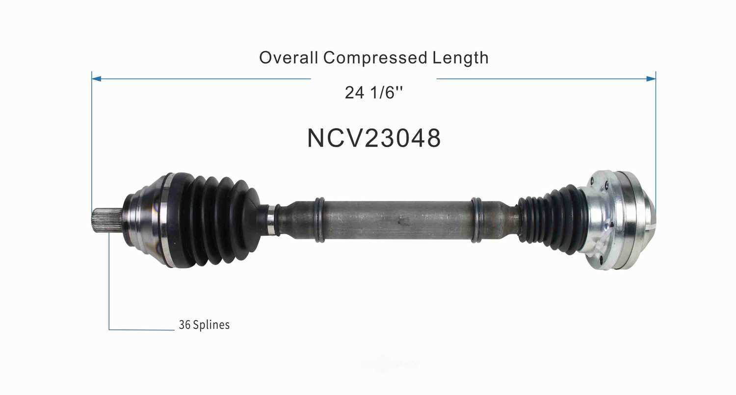 GSP NORTH AMERICA INC. - New CV Axle - AD8 - ncv23048