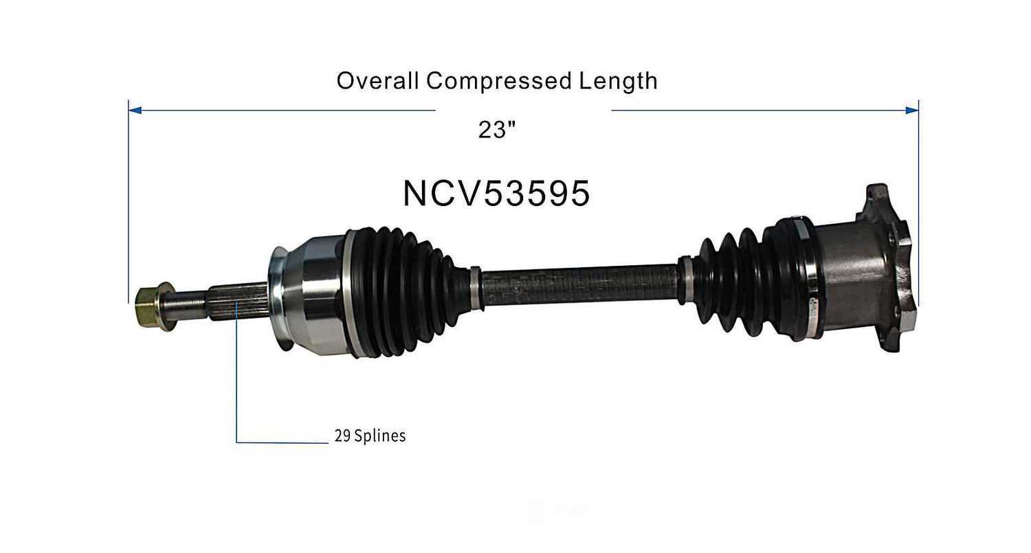 GSP NORTH AMERICA INC. - New CV Axle (Front) - AD8 NCV53595