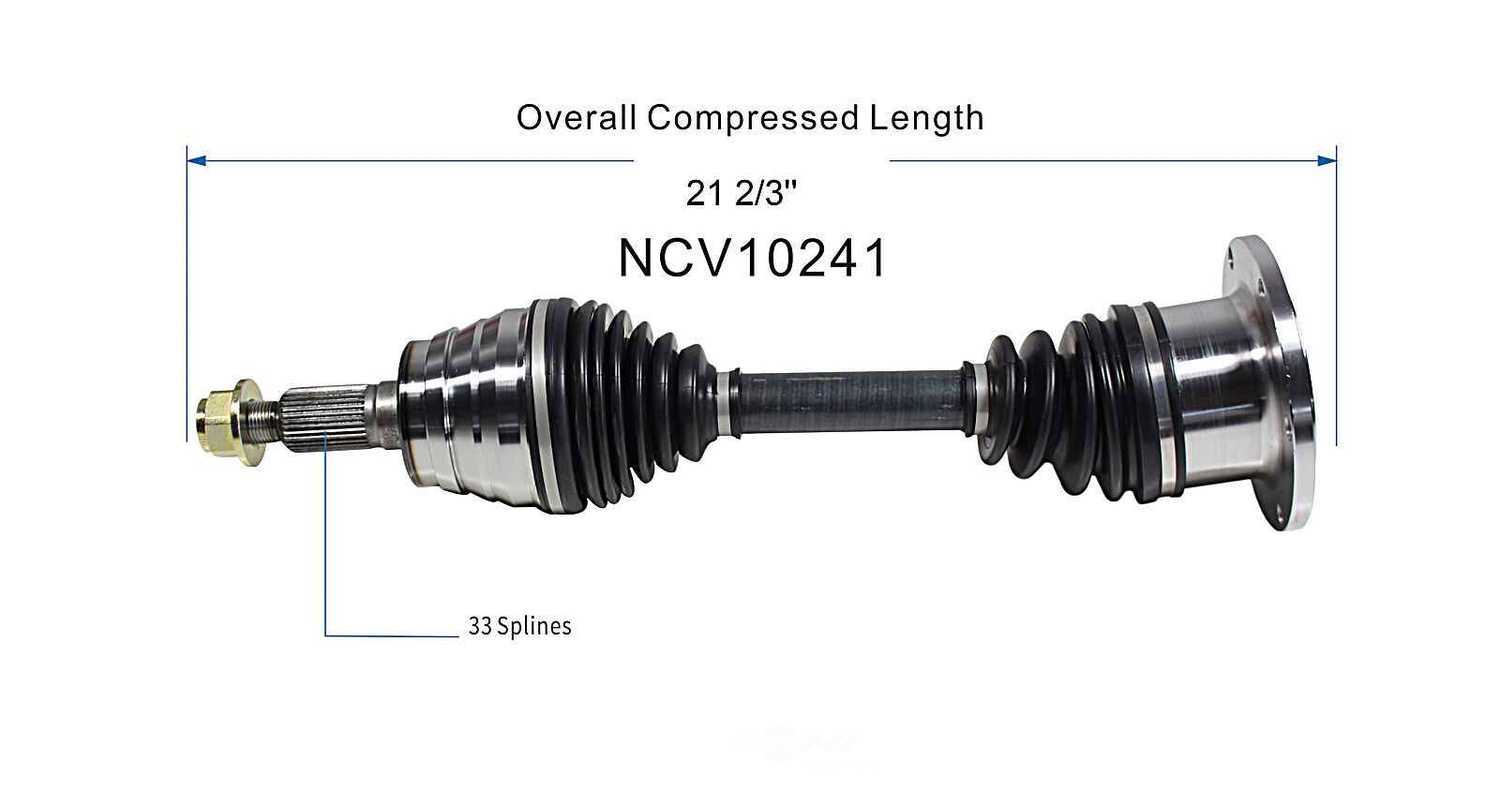 GSP NORTH AMERICA INC. - New CV Axle - AD8 NCV10241