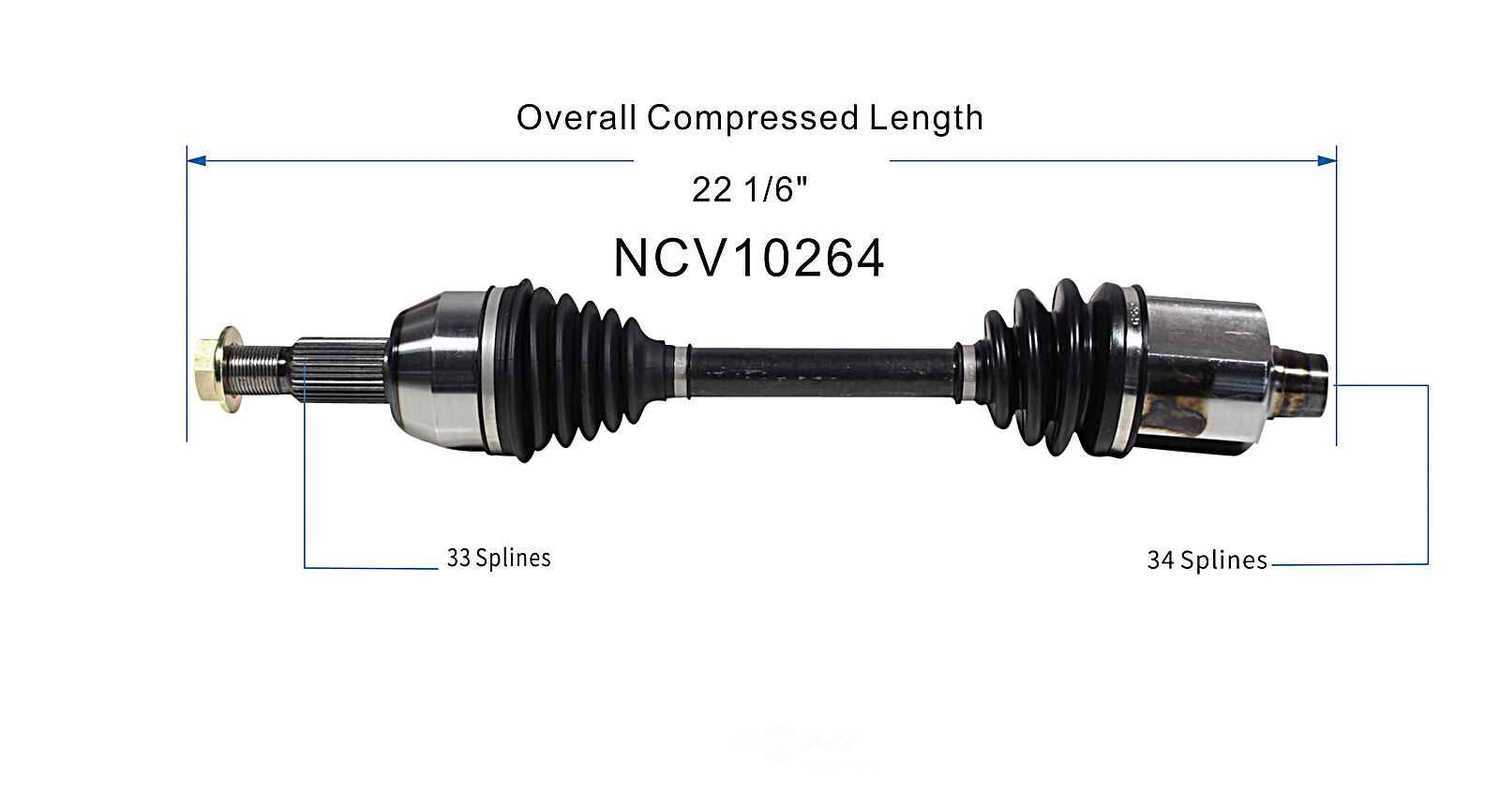 GSP NORTH AMERICA INC. - New CV Axle - AD8 NCV10264