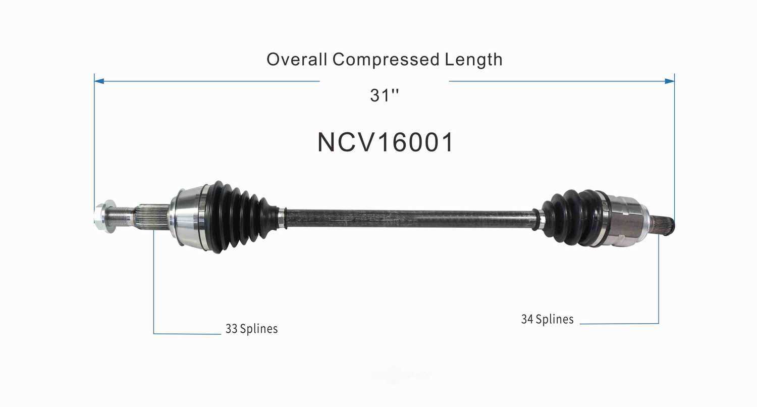 GSP NORTH AMERICA INC. - GSP CV Axle - AD8 - ncv16001