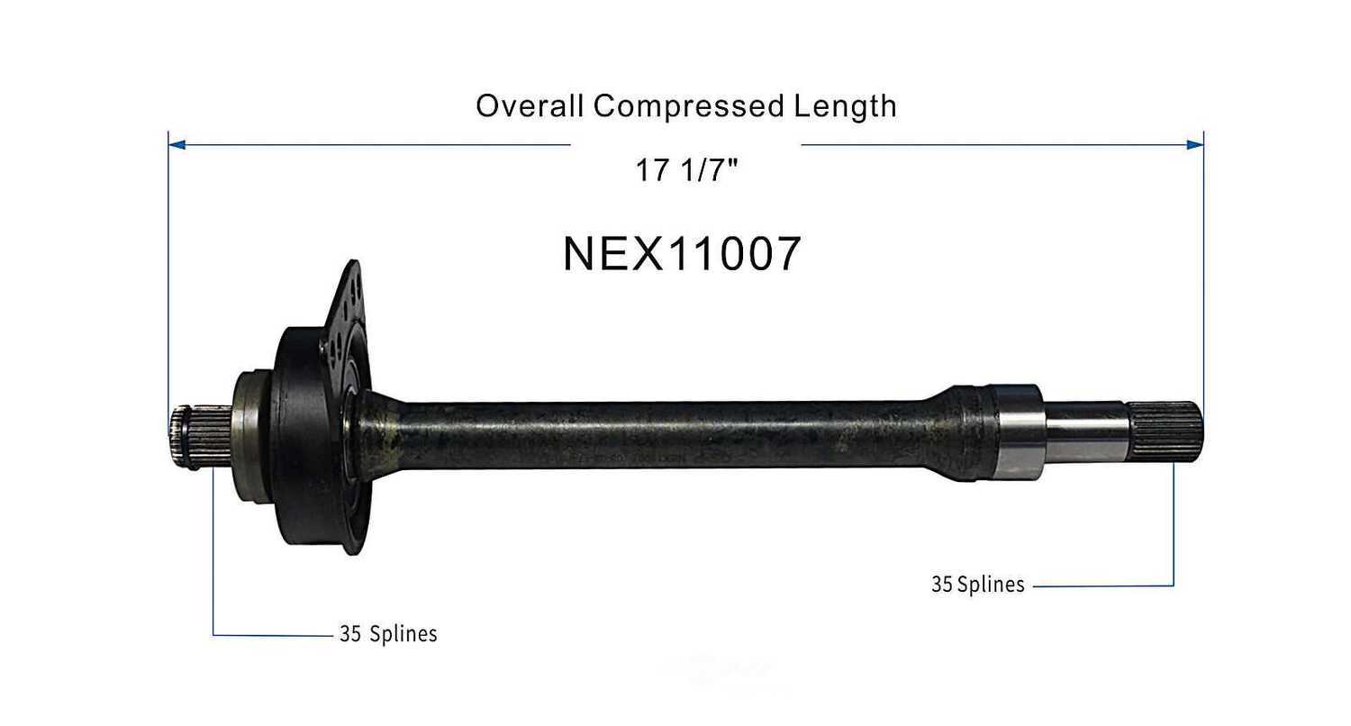 GSP NORTH AMERICA INC. - New Intermediate Shaft - AD8 NEX11007