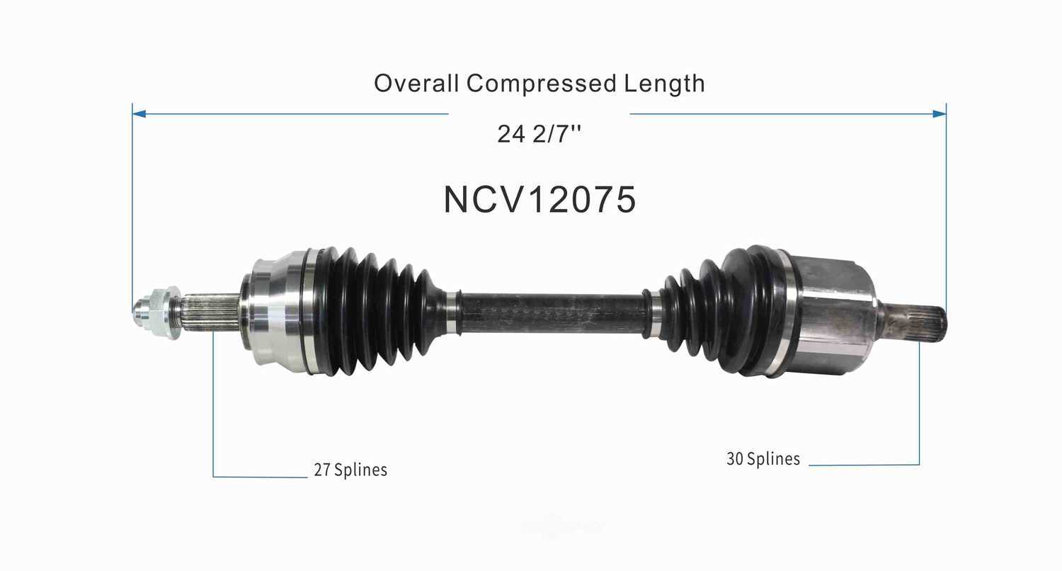 GSP NORTH AMERICA INC. - GSP CV Axle - AD8 NCV12075