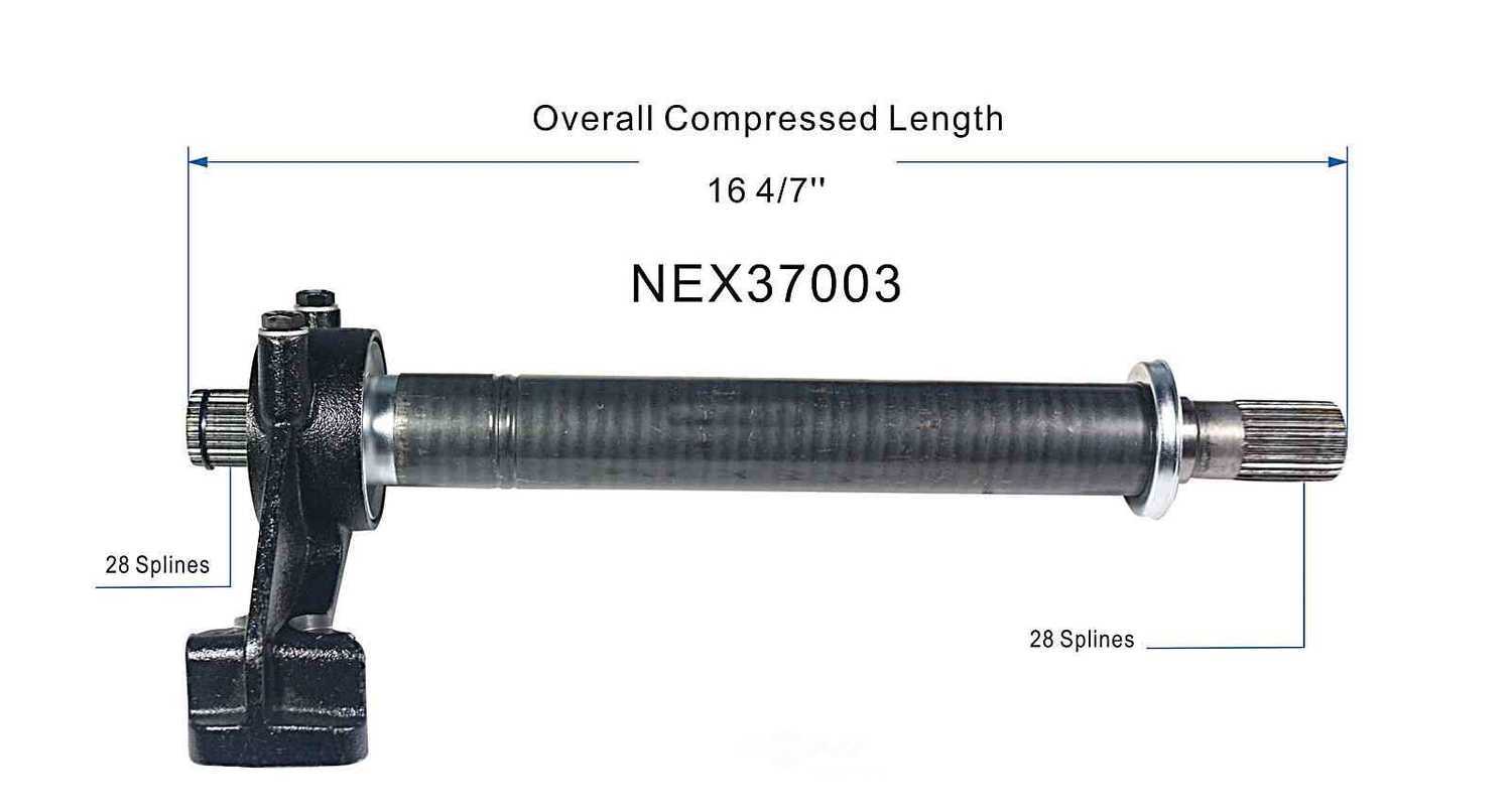 GSP NORTH AMERICA INC. - New Intermediate Shaft (Front Right) - AD8 NEX37003