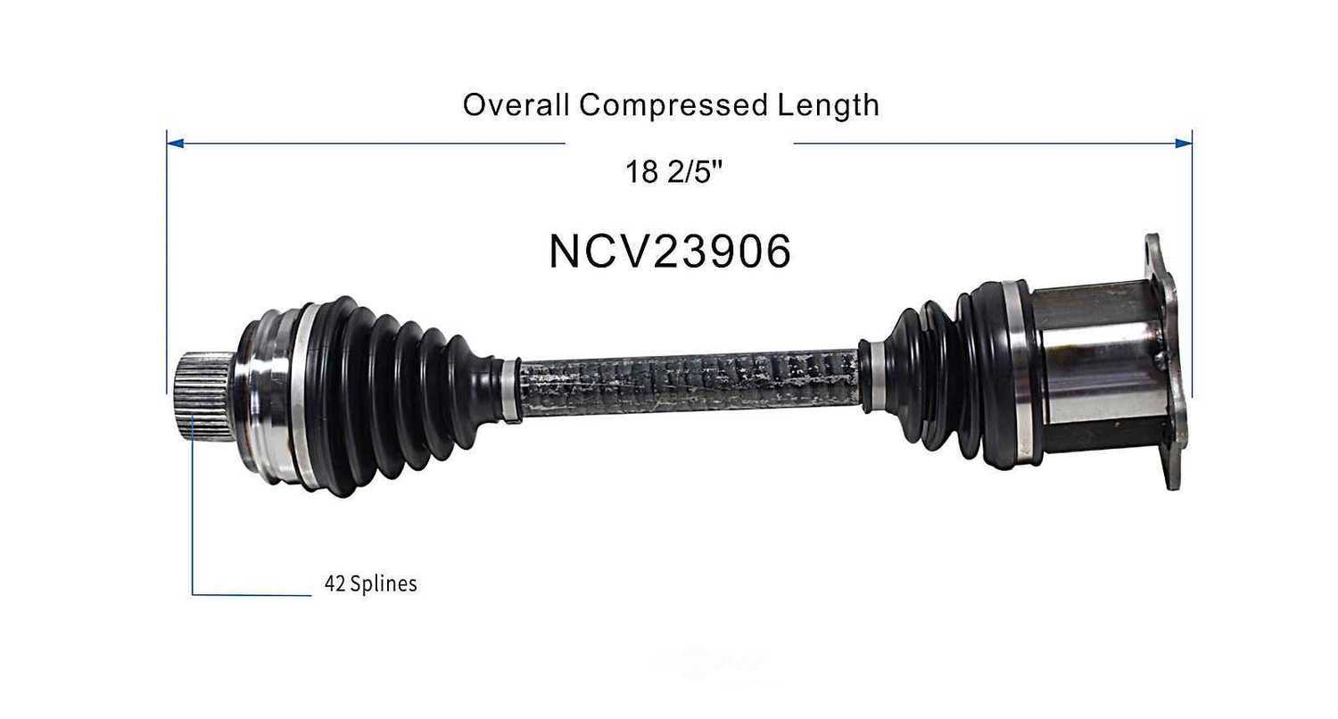 GSP NORTH AMERICA INC. - New CV Axle (Front) - AD8 NCV23906