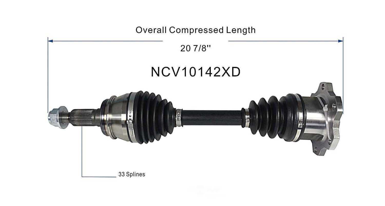 GSP NORTH AMERICA INC. - New Xtreme Duty CV Axle - AD8 NCV10142XD