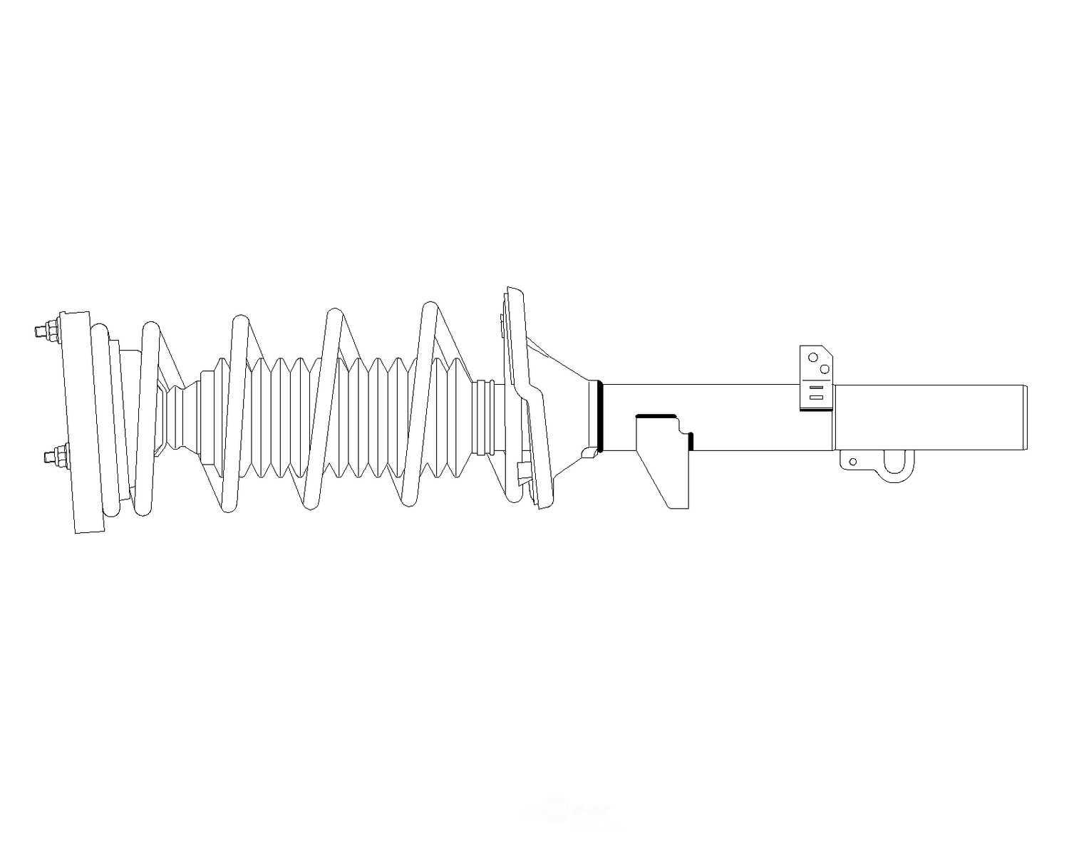 GSP NORTH AMERICA INC. - Suspension Strut and Coil Spring Assembly - AD8 - 810415