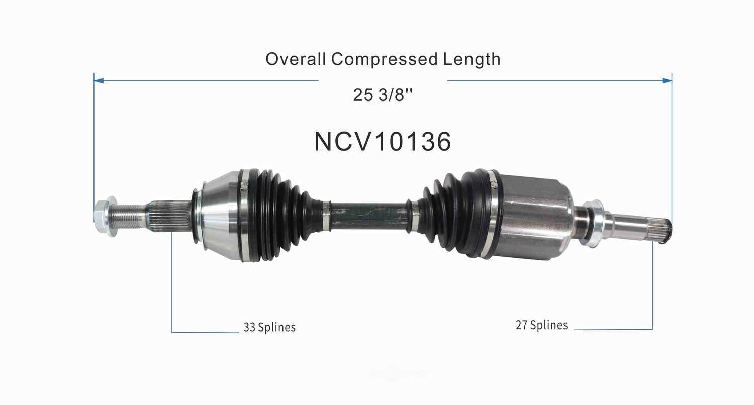 GSP NORTH AMERICA INC. - GSP CV Axle - AD8 NCV10136