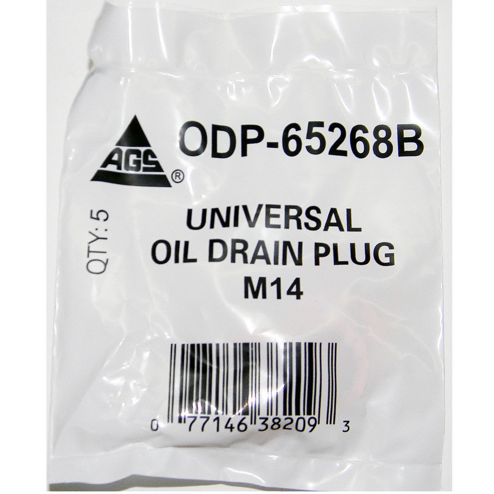 AGS COMPANY - Engine Oil Drain Plug Gasket, Copper,Bag - AGS ODP-65268B