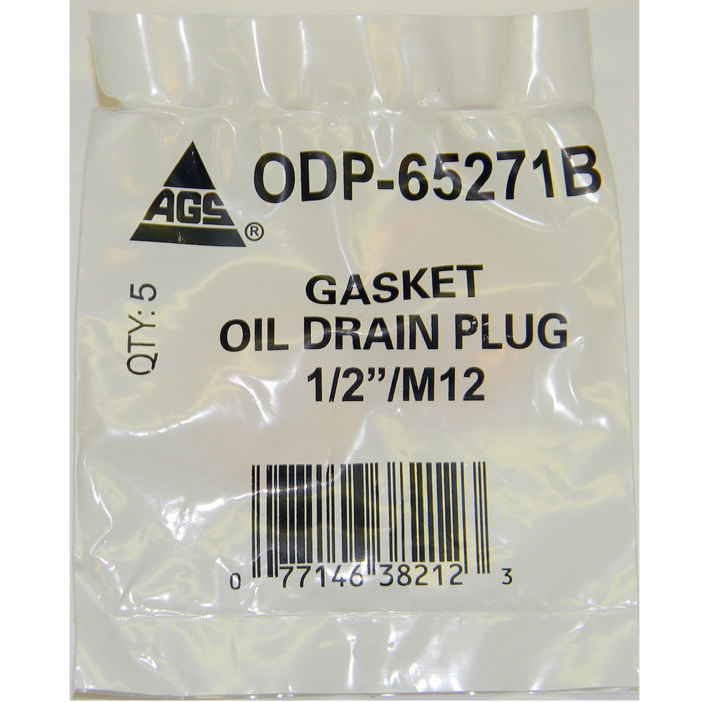 AGS COMPANY - Engine Oil Drain Plug Gasket, Bag - AGS ODP-65271B