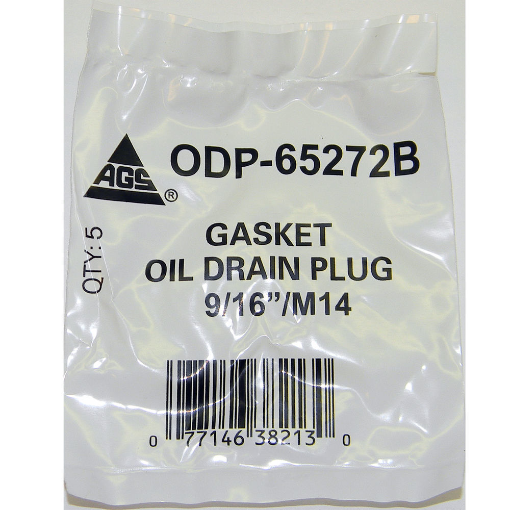 AGS COMPANY - Engine Oil Drain Plug Gasket, Bag - AGS ODP-65272B