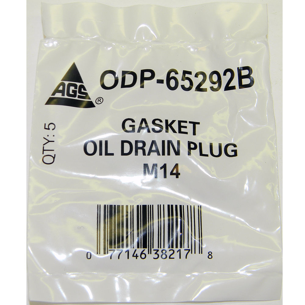 AGS COMPANY - Engine Oil Drain Plug Gasket, Bag - AGS ODP-65292B