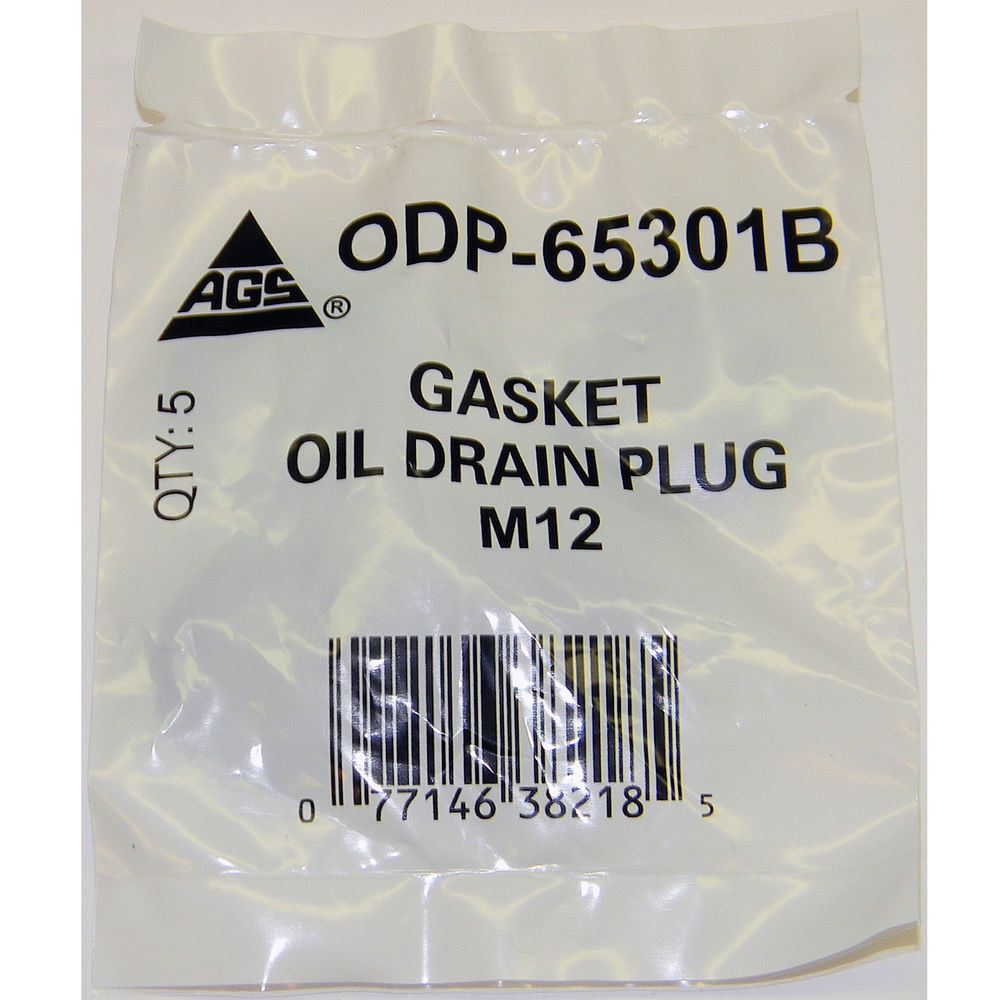 AGS COMPANY - Engine Oil Drain Plug Gasket, Bag - AGS ODP-65301B