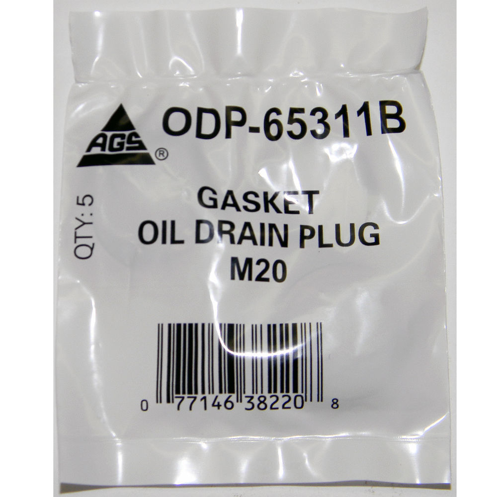 AGS COMPANY - Engine Oil Drain Plug Gasket, Bag - AGS ODP-65311B