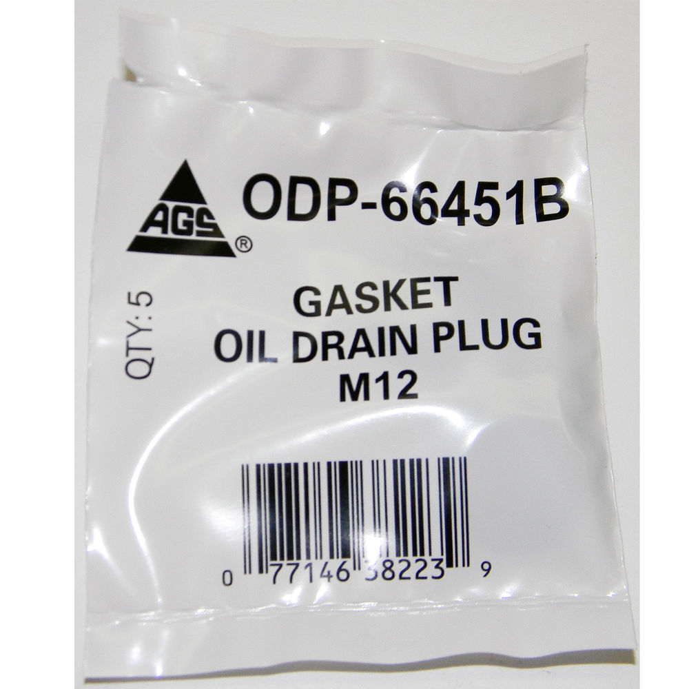 AGS COMPANY - Engine Oil Drain Plug Gasket, Bag - AGS ODP-66451B