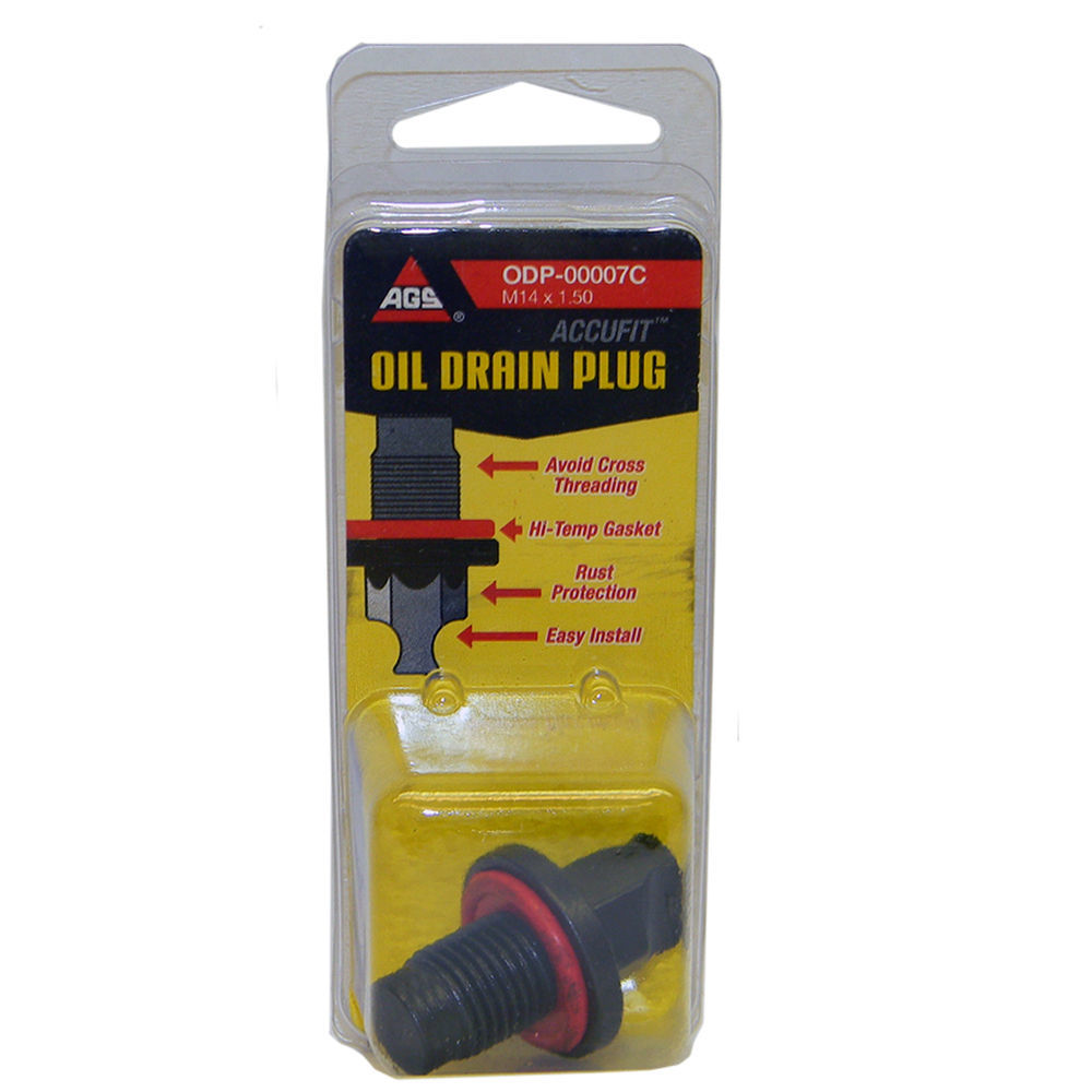 AGS COMPANY - Accufit Oil Drain Plug M14x1.50, Card - AGS ODP-00007C