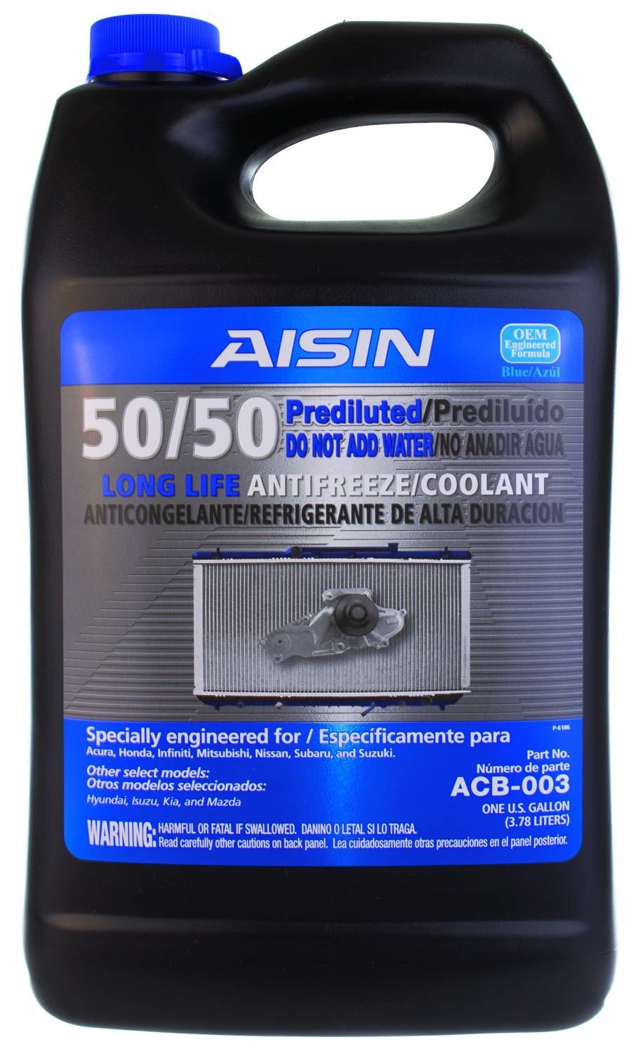 AISIN WORLD CORP. OF AMERICA - Engine Coolant / Antifreeze - AIS ACB-003