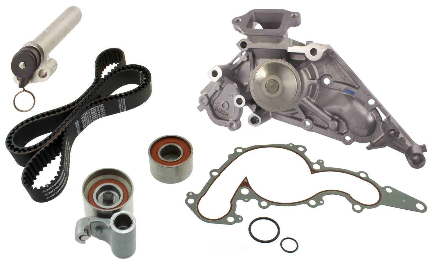 AISIN WORLD CORP. OF AMERICA - Engine Timing Belt Kit with Water Pump - AIS TKT-010