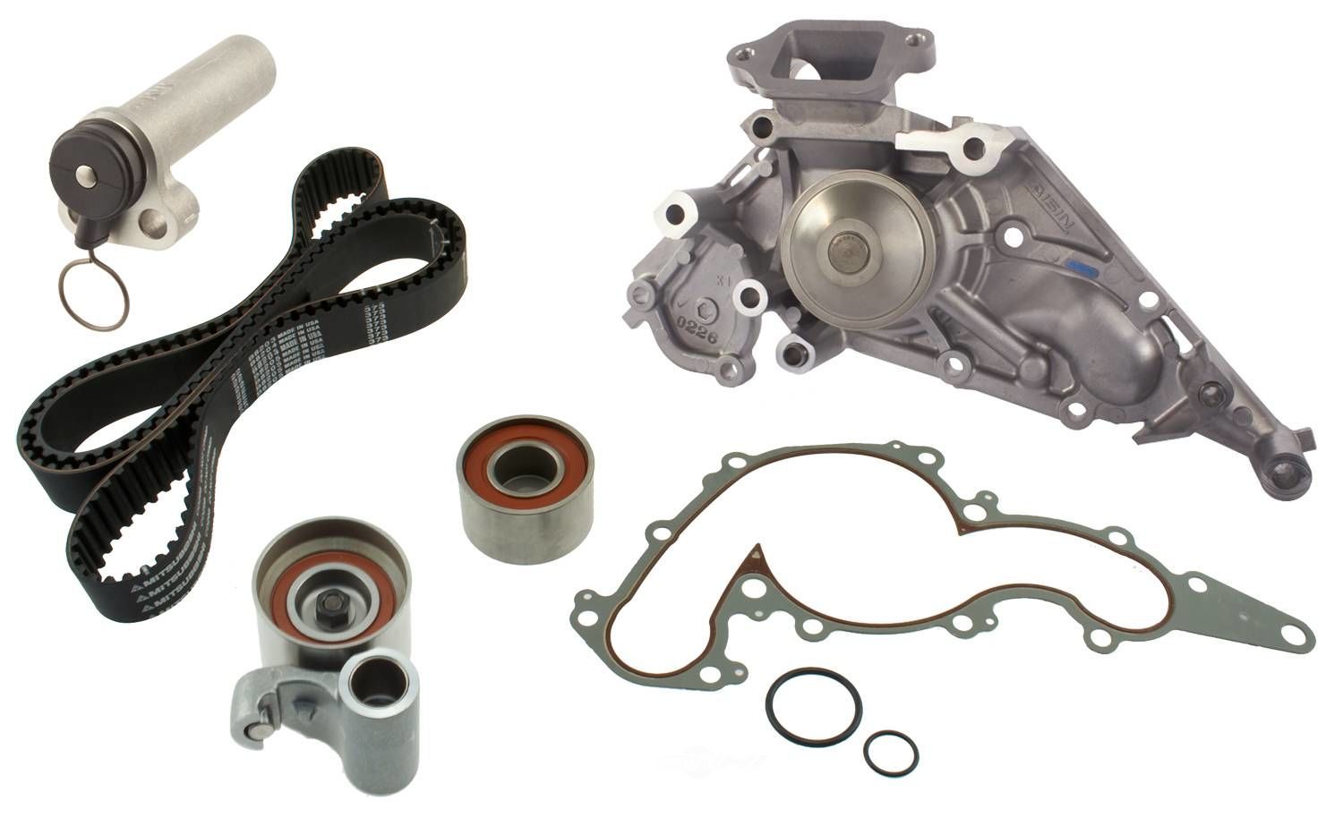 AISIN WORLD CORP OF AMERICA - Engine Timing Belt Kit with Water Pump - AIS TKT-030