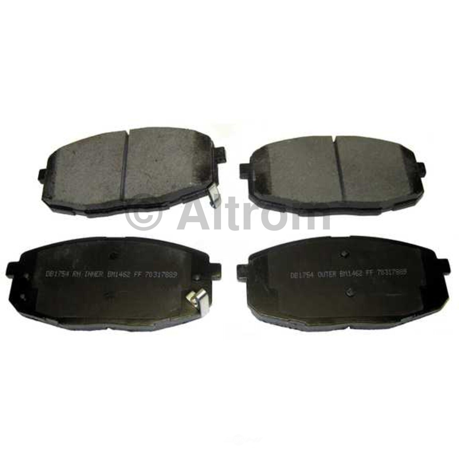 ALTROM D1221DP — Front Disc Brake Pad Set