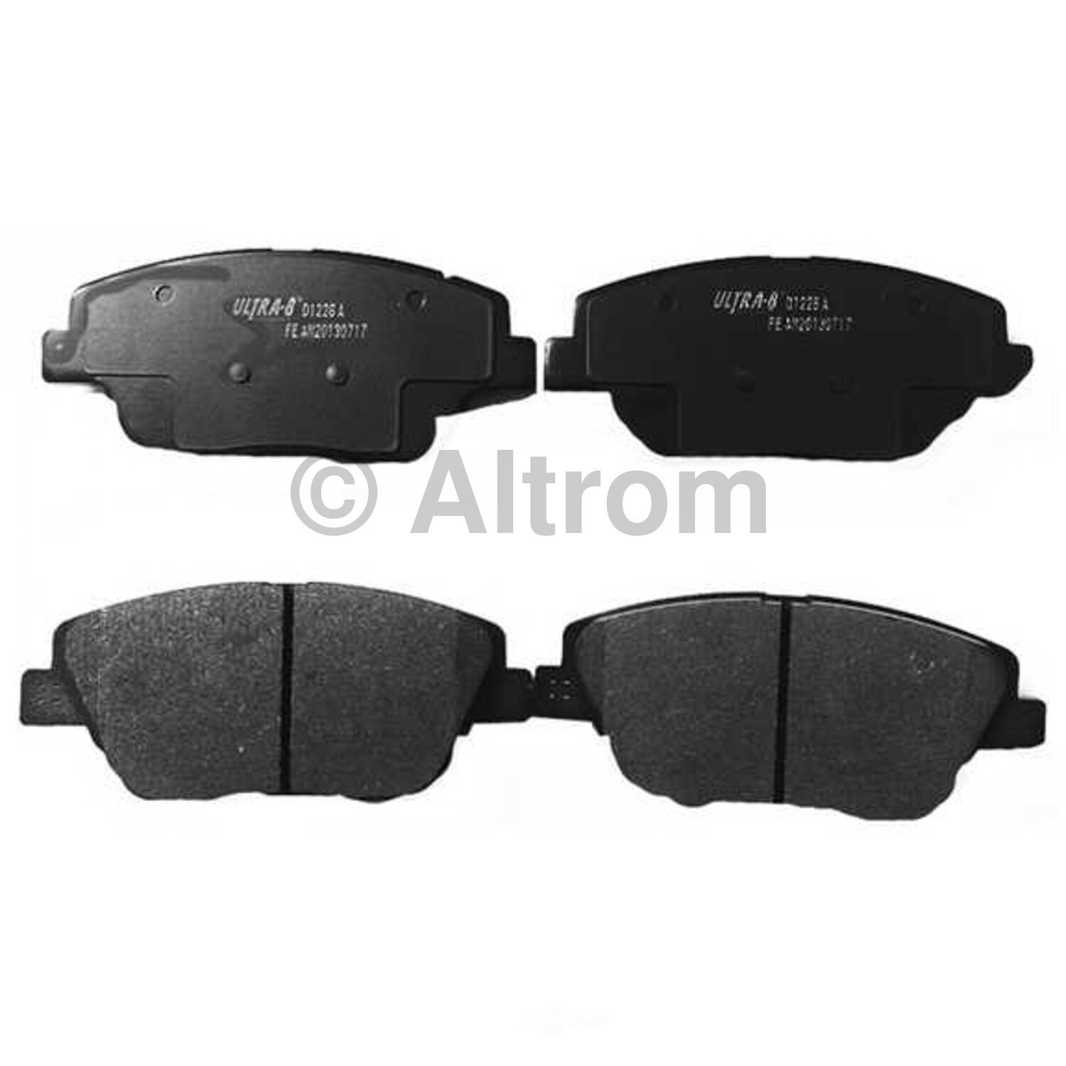 ALTROM D1226A — Jeu de plaquettes de frein à disque avant
