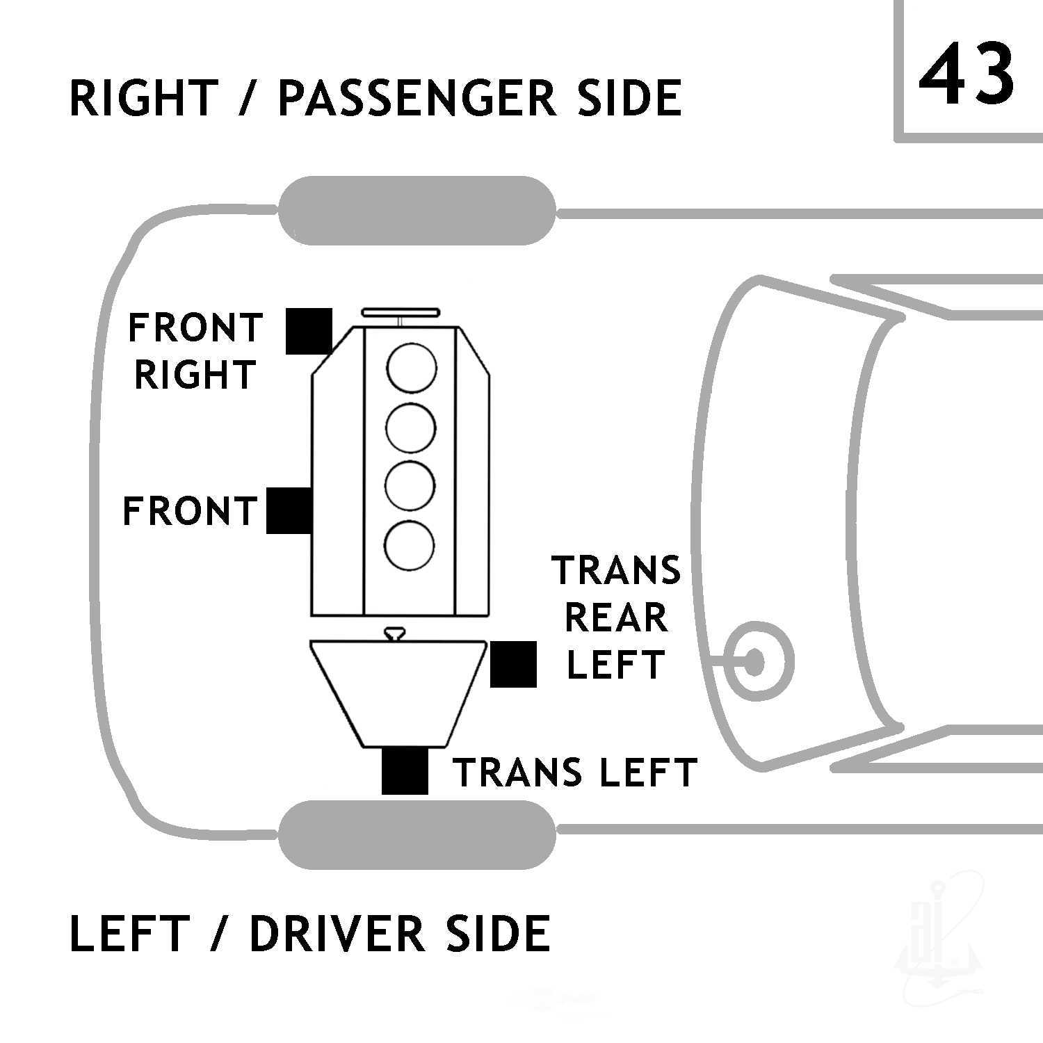 ANCHOR - Engine Mount - ANH - 2885