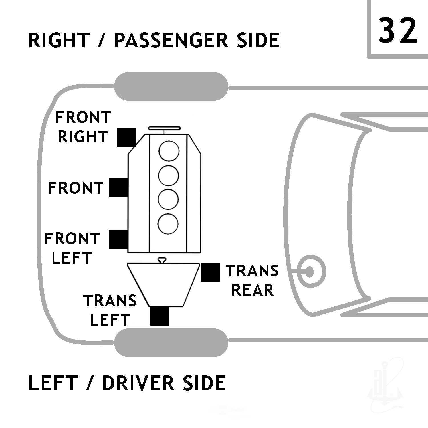 ANCHOR - Automatic Transmission Mount - ANH - 2932