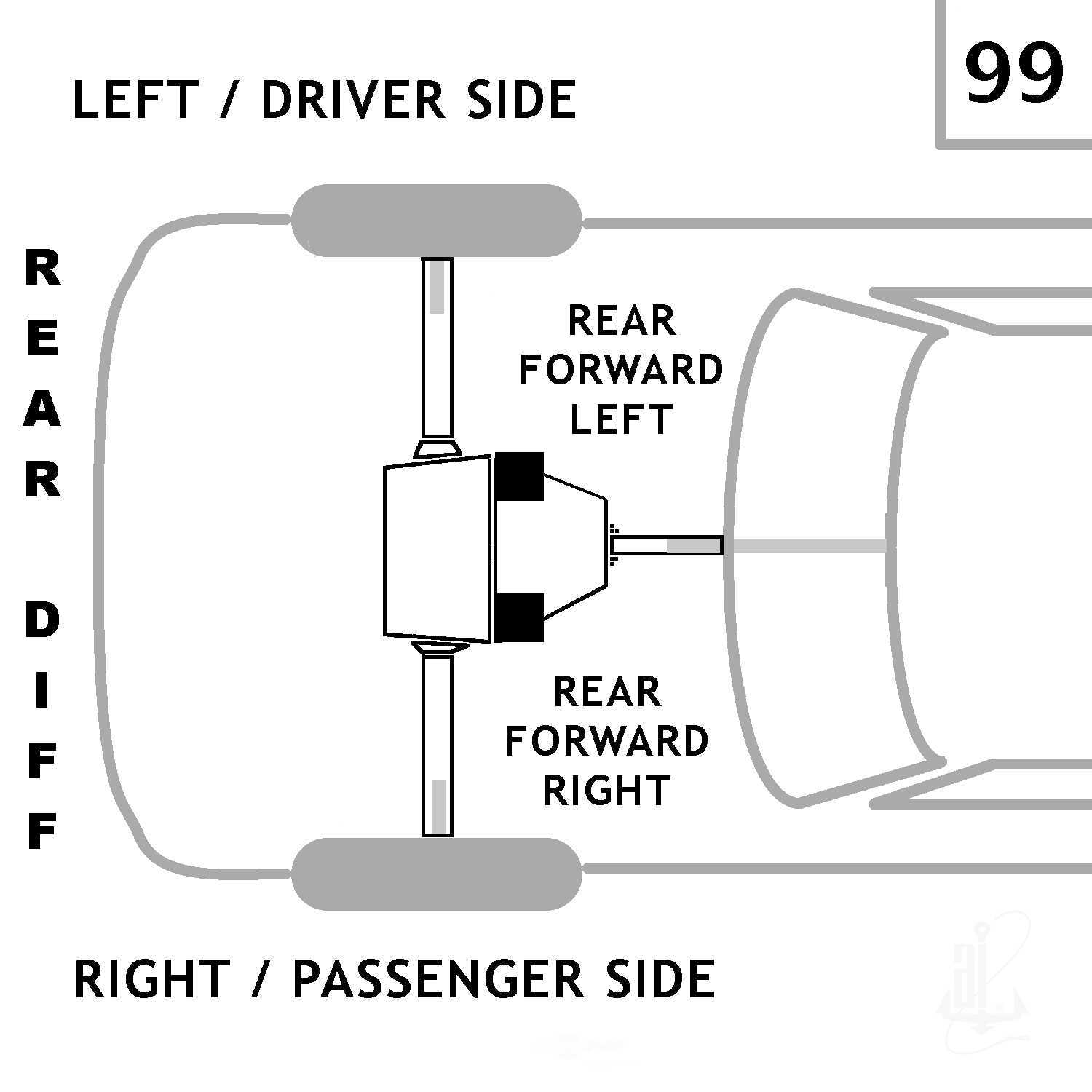 ANCHOR - Differential Mount - ANH - 3472