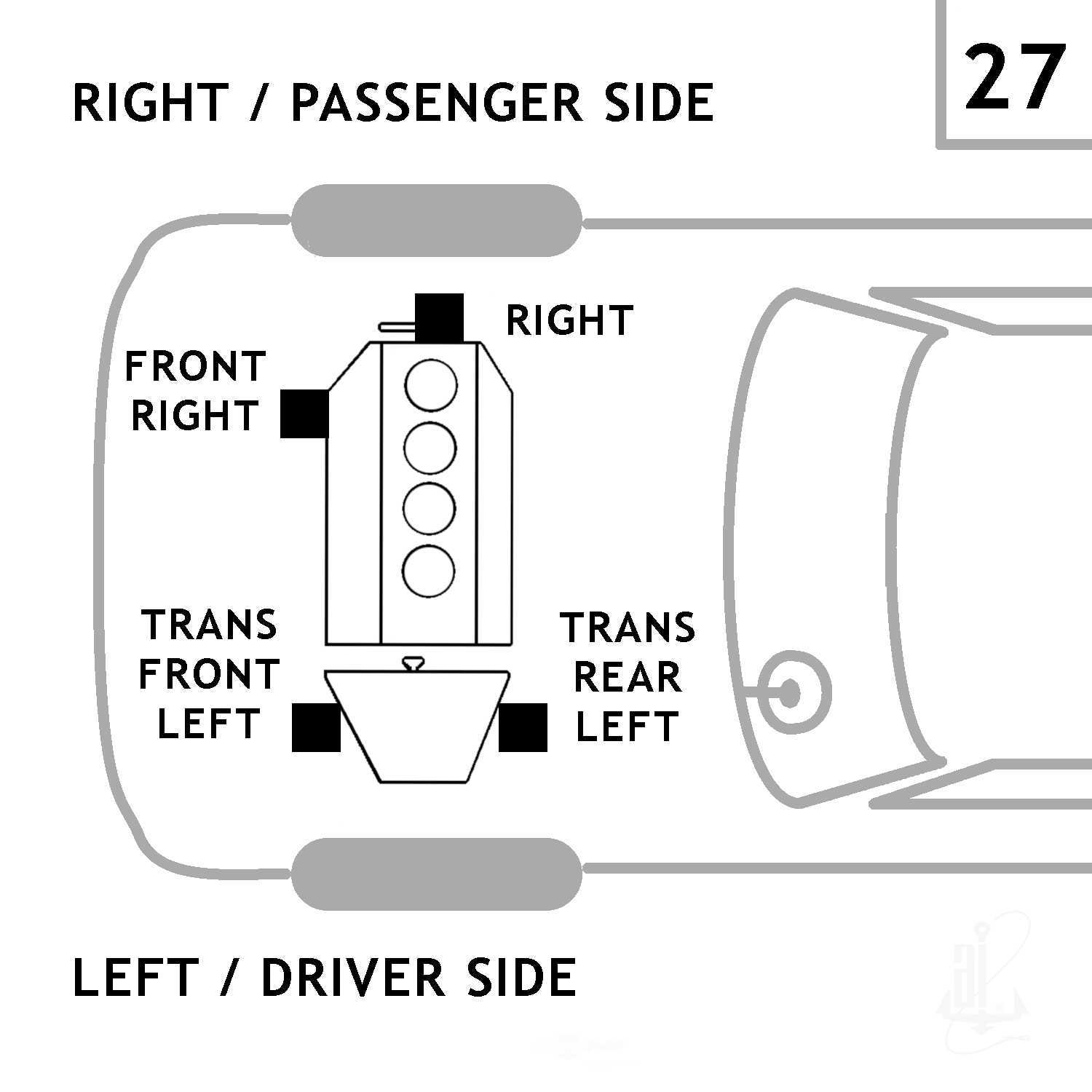 ANCHOR - Manual Trans Mount - ANH - 2923