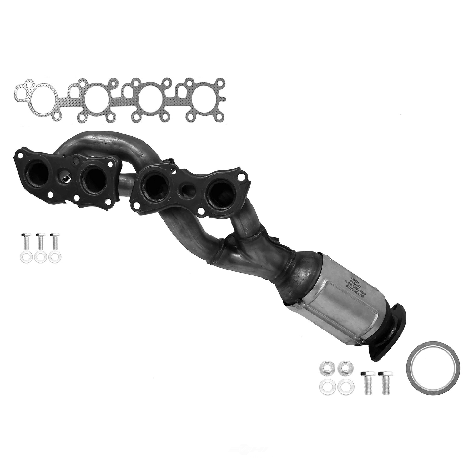 AP EXHAUST FEDERAL CONVERTER - Direct Fit Converter w/ Manifold (Front Right) - APG 641612