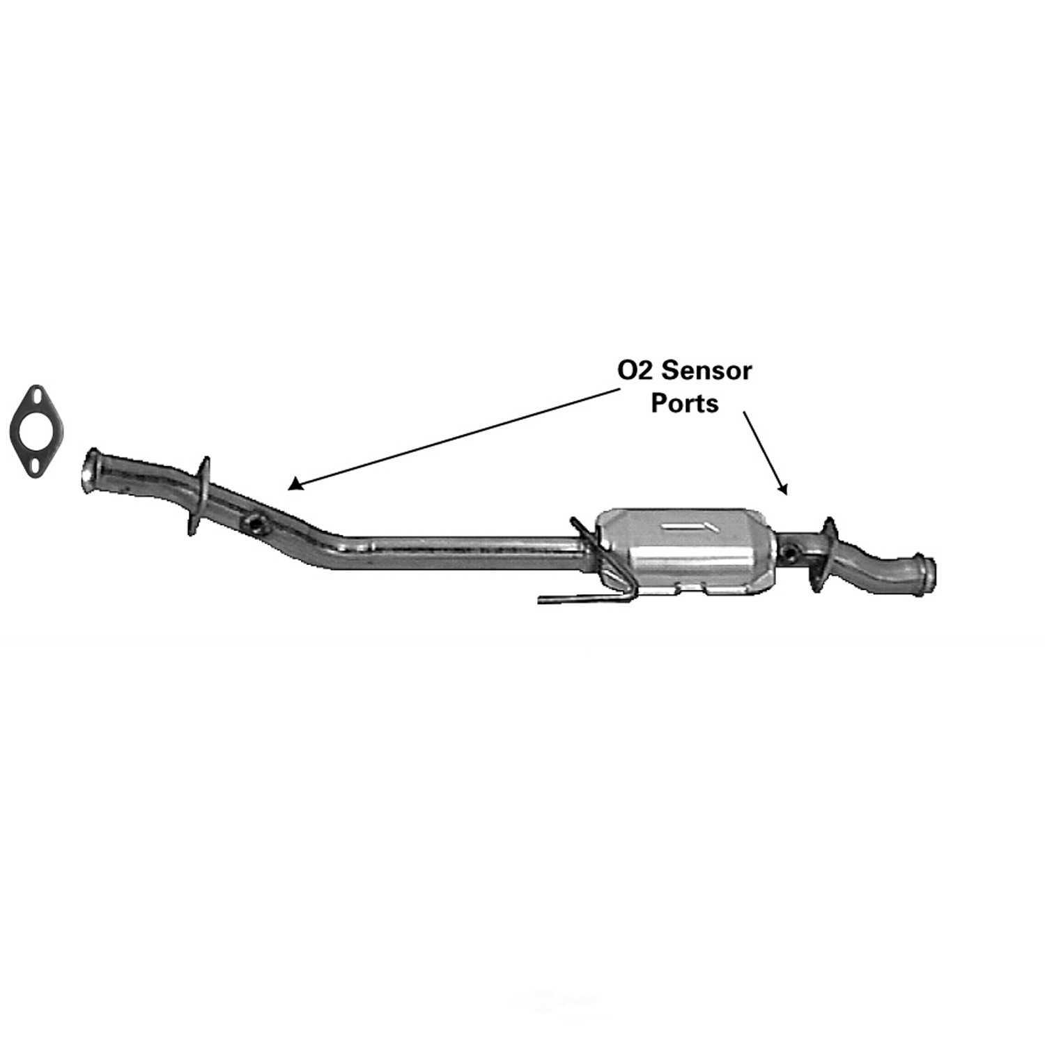 AP EXHAUST FEDERAL CONVERTER - Direct Fit Converter - APG 642531