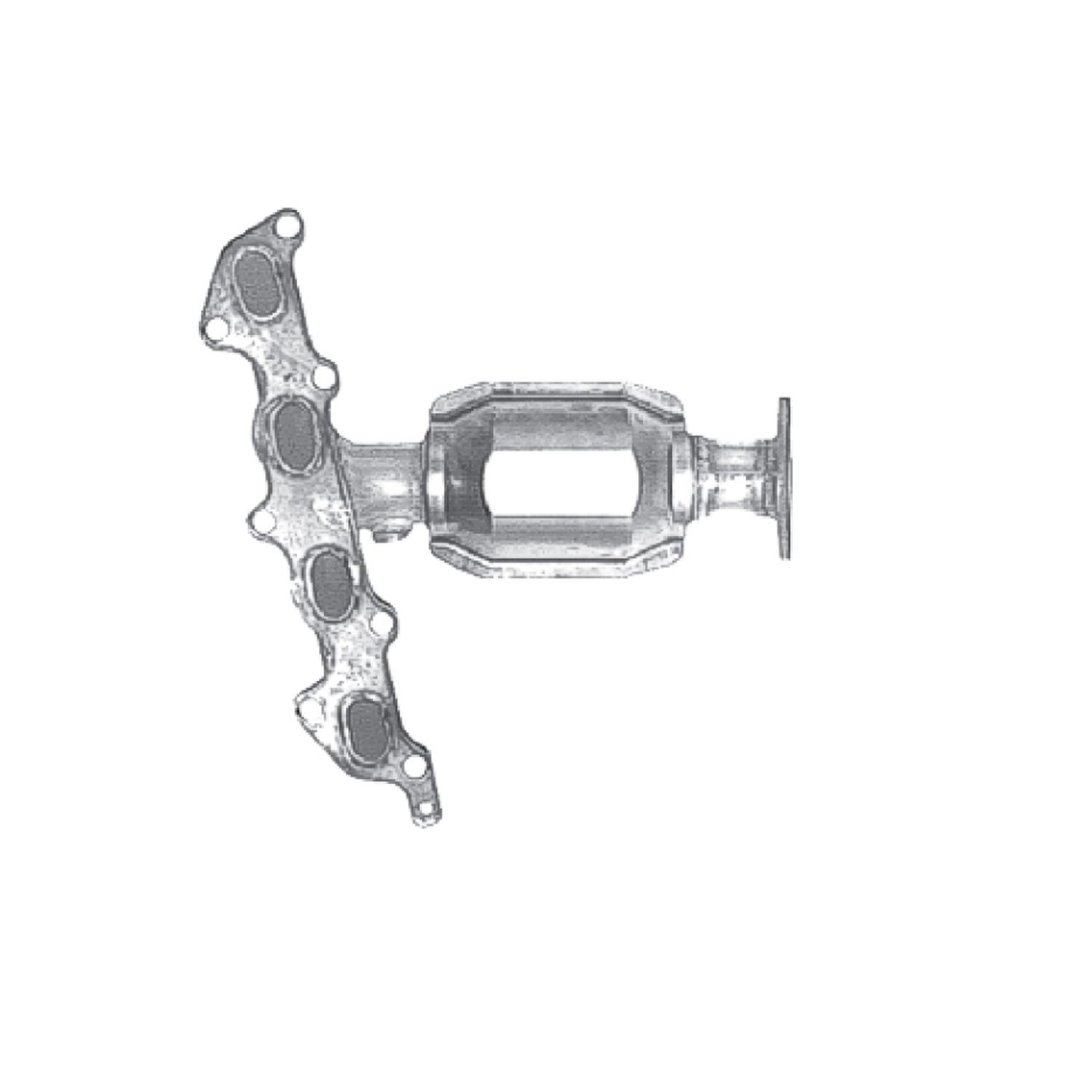 AP EXHAUST W/O FEDERAL CONVERTER - Catalytic Converter with Integrated Exhaust Manifold - APK 641194