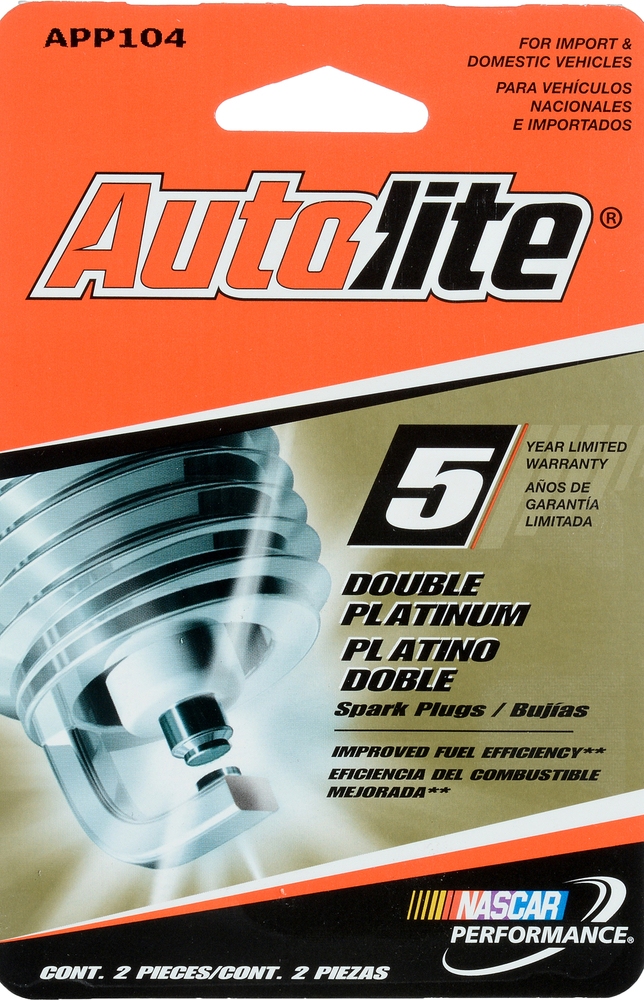 AUTOLITE - Double Platinum - Display Pack - Qty 2 - ATL - app104dp2
