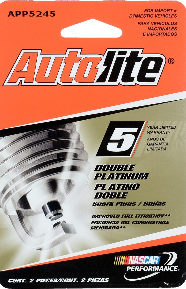 AUTOLITE - Copper Resistor Spark Plug - Display Pack - Qty 2 - ATL - app5245dp2