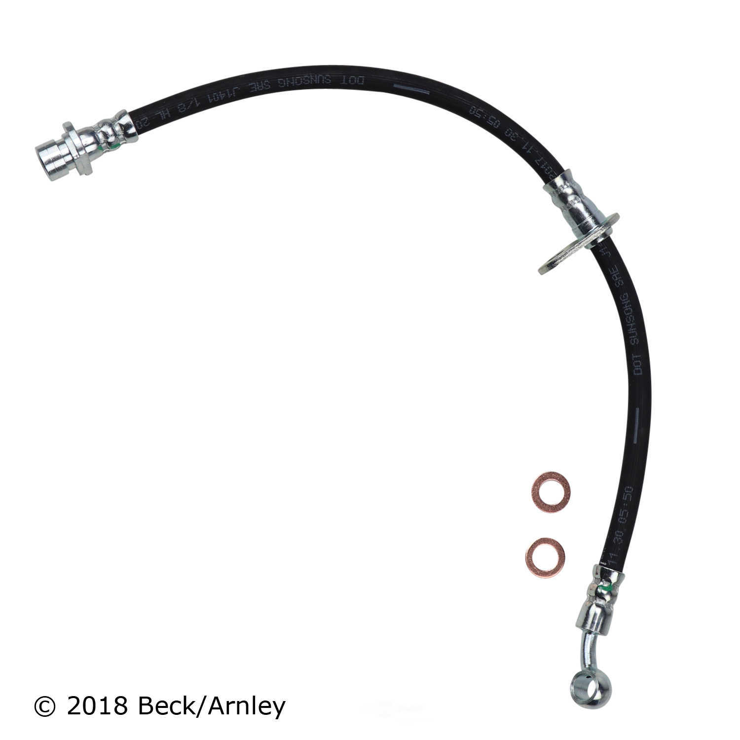 BECK/ARNLEY - Brake Hydraulic Hose (Front Left) - BAR 073-2019
