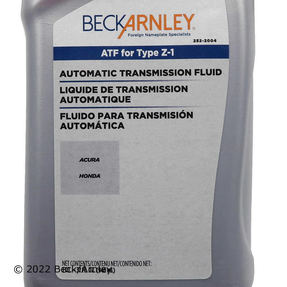 BECK/ARNLEY - Auto Trans Fluid - BAR 252-2004